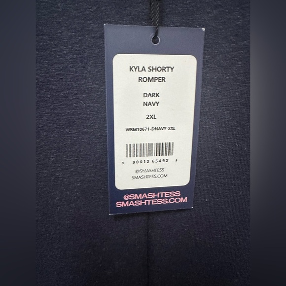 ✨ 23. NWT Smash + Tess Kyla Shorty Romper Dark Navy Size 2XL - Picture 9 of 10